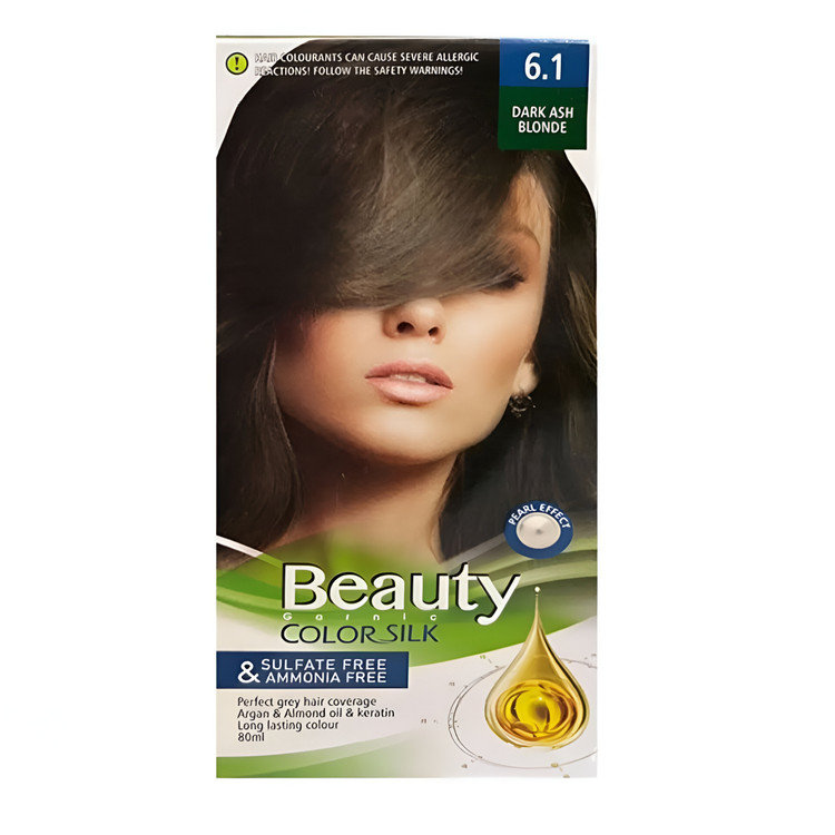 کیت رنگ مو بیوتی شماره ۶/۱ (DARK BEIGE BLONDE) بلوند خاکستری تیره