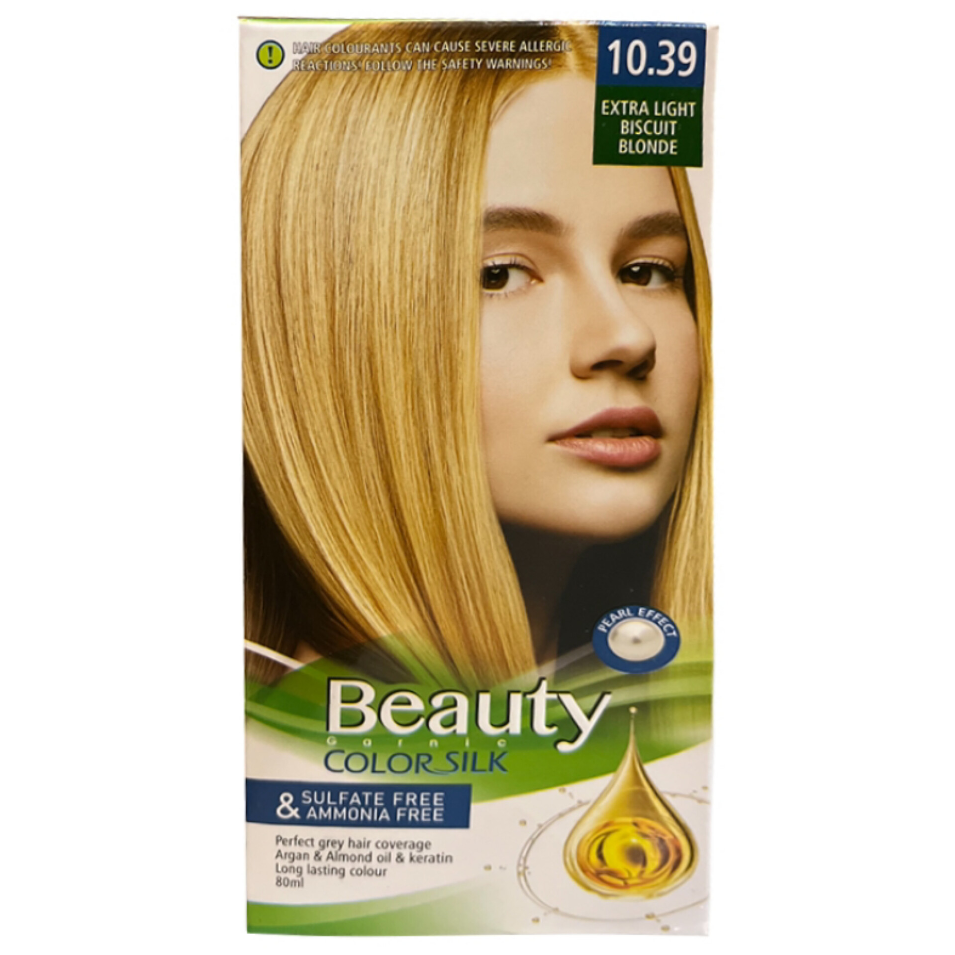 کیت رنگ مو بیوتی شماره ۱۰/۳۹ بلوند بیسکویتی خیلی روشن(EXTRA LIGHT BISCUIT BLONDE) حجم ۸۰میل