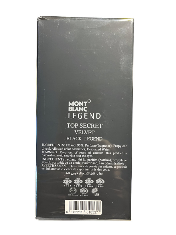 ادکلن مردانه تاپ سکرت مدل BLACK LEGEND حجم ۱۰۰میل