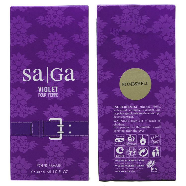 عطر 30 میل زنانه عمادآرا مدل SAGA